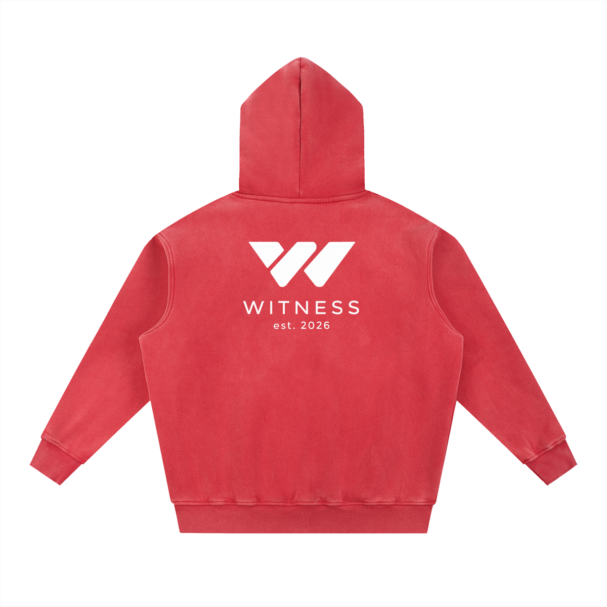 Snow Wash Fleece Oversized Hoodie