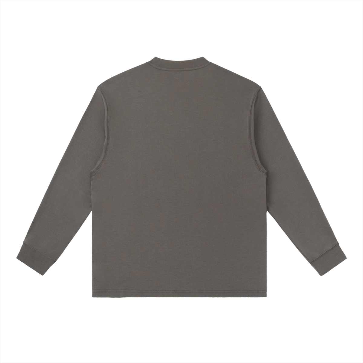 Gray long-sleeve active lifestyle shirt for men and women, durable and comfortable fit