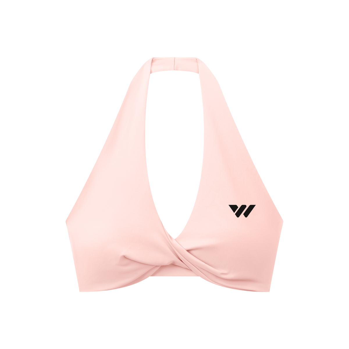 Women's Pleated Halter Sports Bra