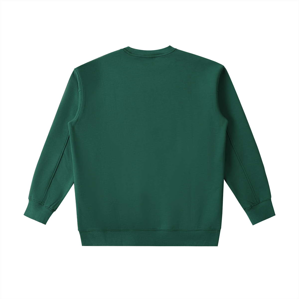 Green crewneck sweatshirt for active lifestyle, made to fit and built to last