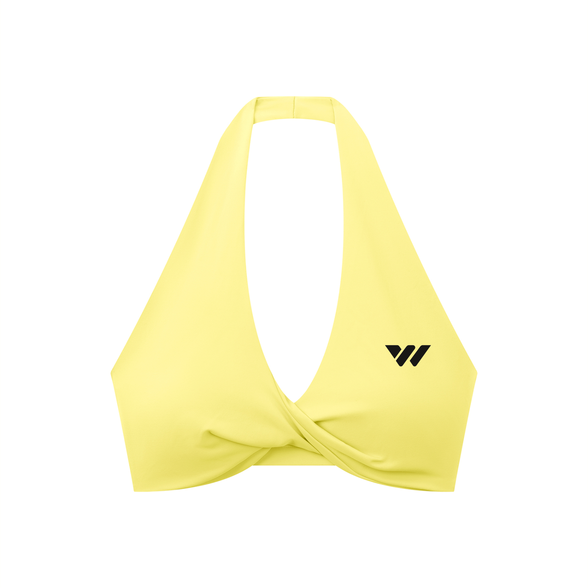 Women's Pleated Halter Sports Bra