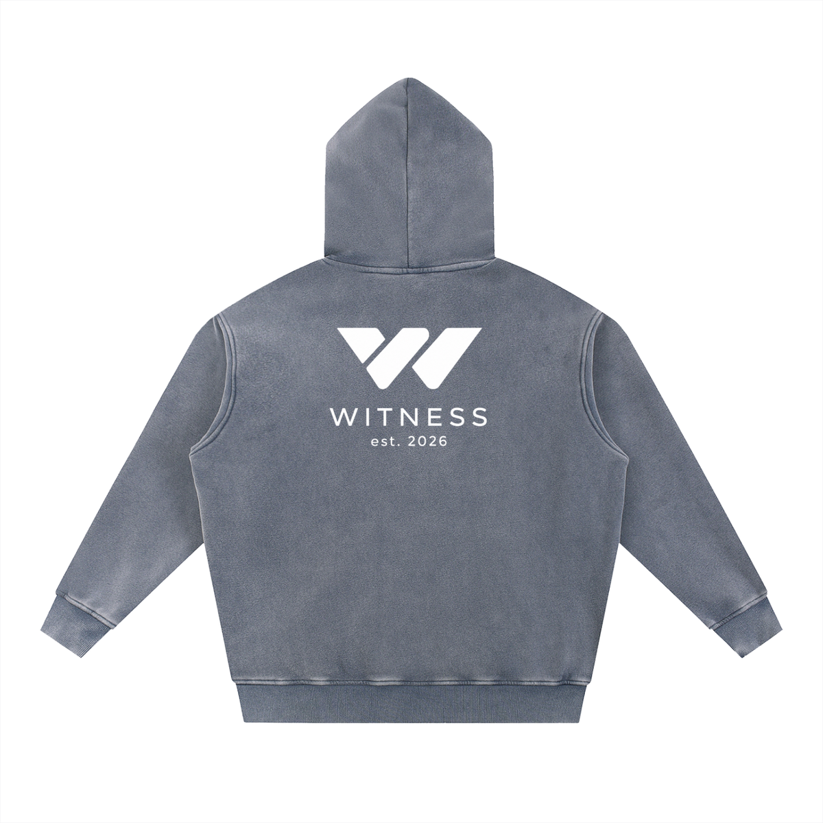 Snow Wash Fleece Oversized Hoodie