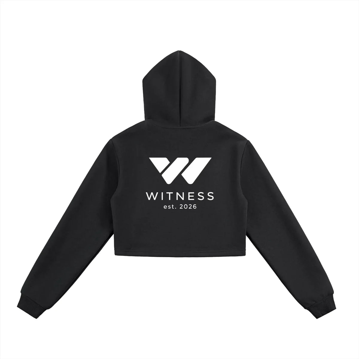 Essential Cropped Zip-Up Hoodie
