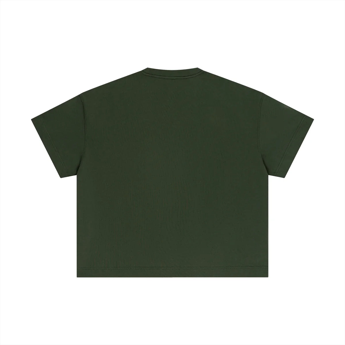 Dark green cropped t-shirt for active lifestyle, made to fit and built to last