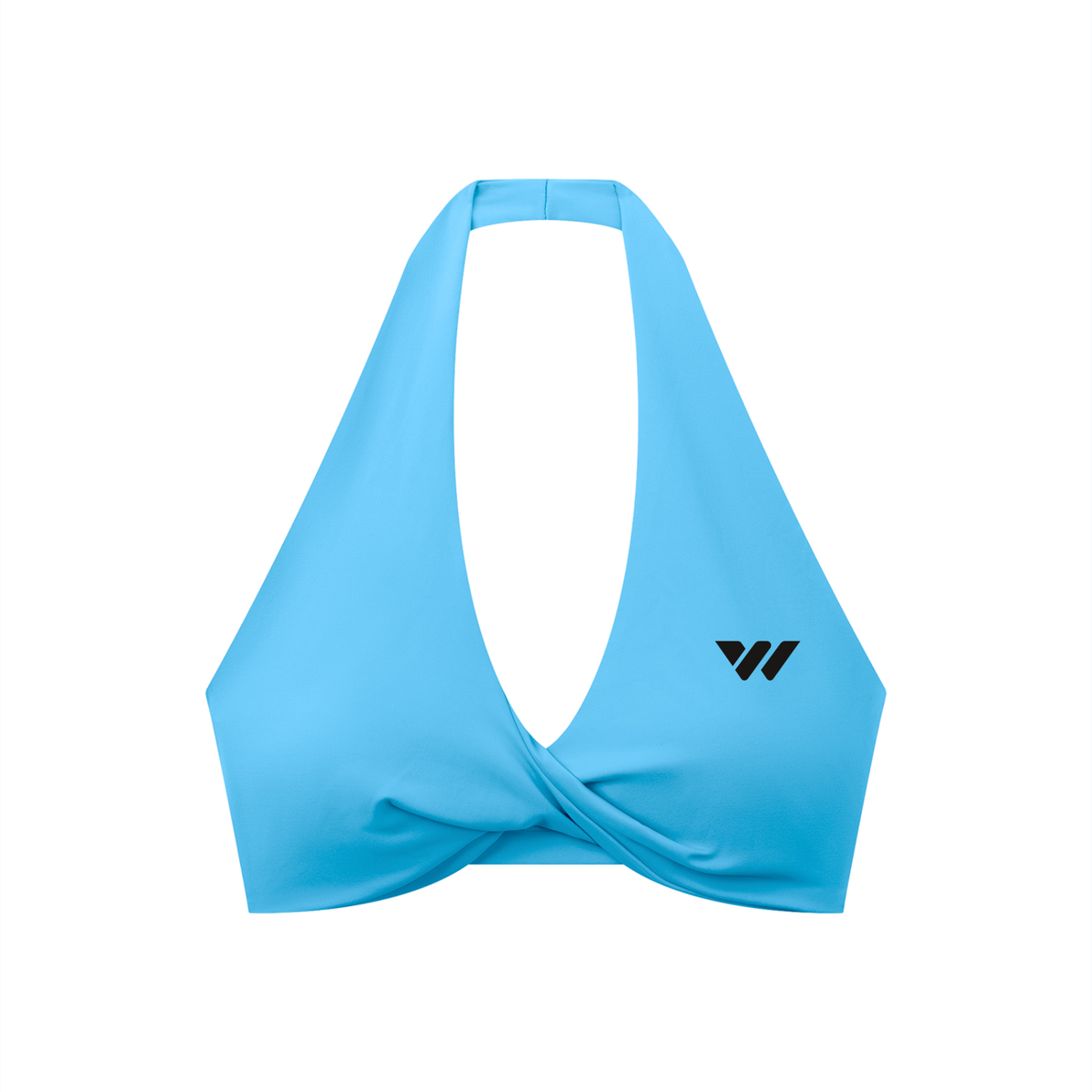 Women's Pleated Halter Sports Bra