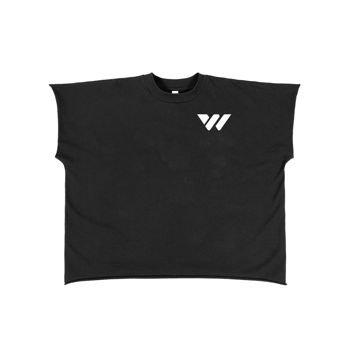 Raw Edge Boxy Non-Shrink T-Shirt