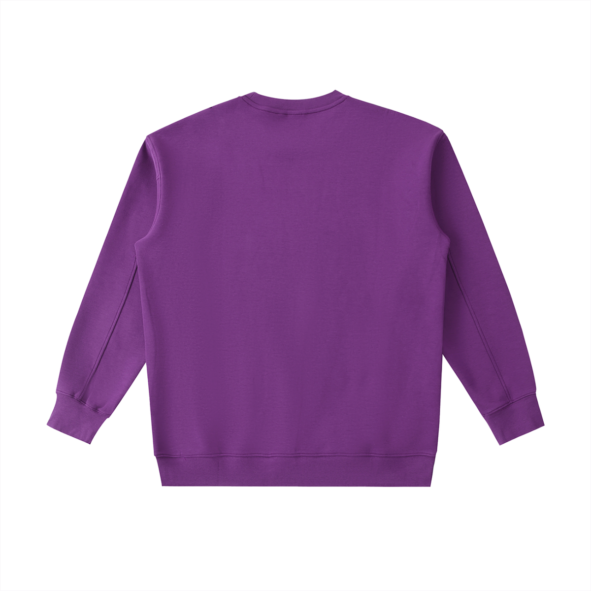 Purple crewneck sweatshirt for active lifestyle, fits sizes XXS to 3XL
