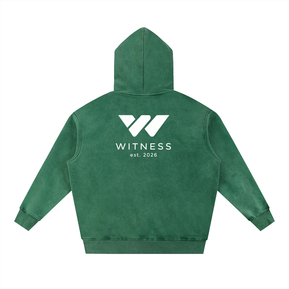 Snow Wash Fleece Oversized Hoodie