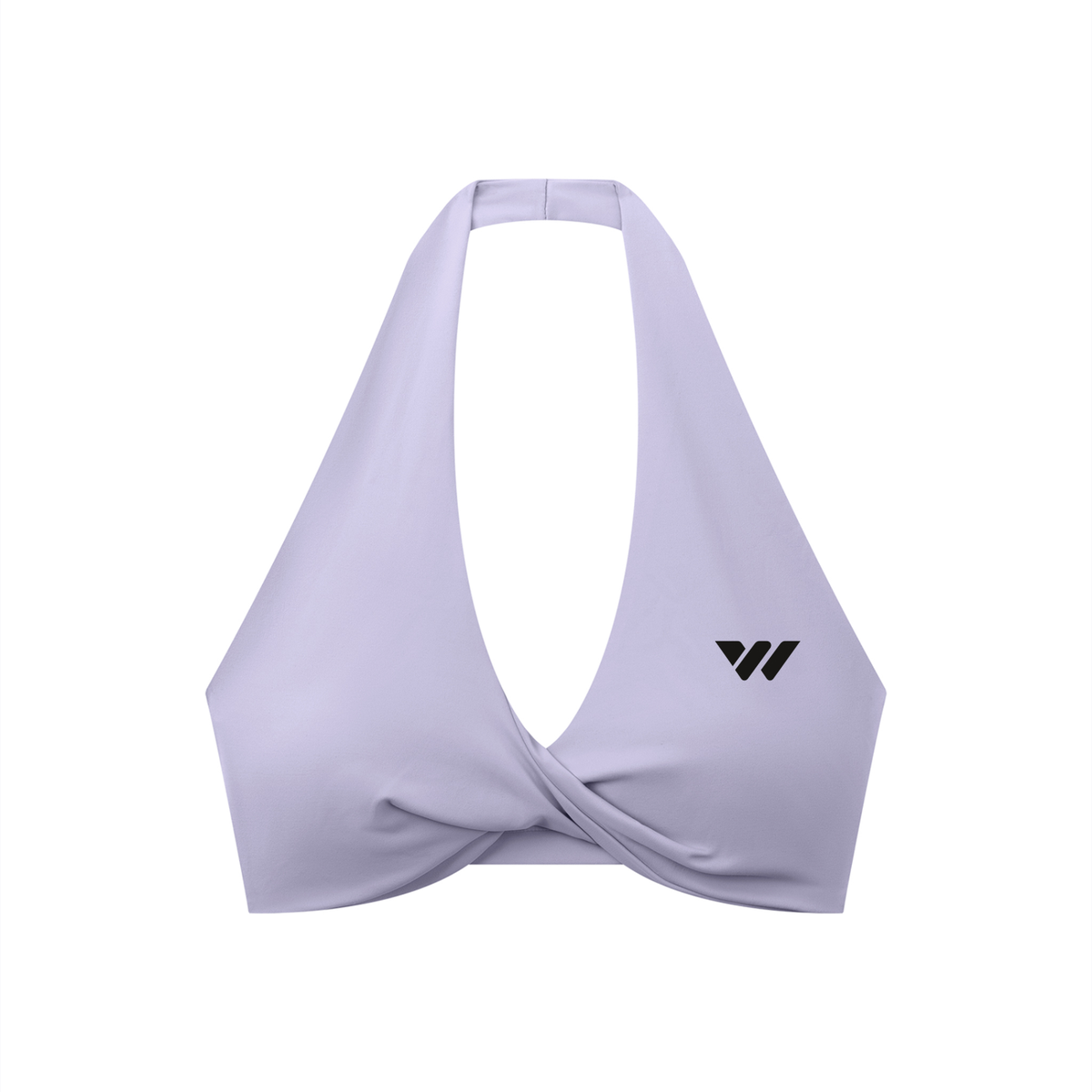 Women's Pleated Halter Sports Bra