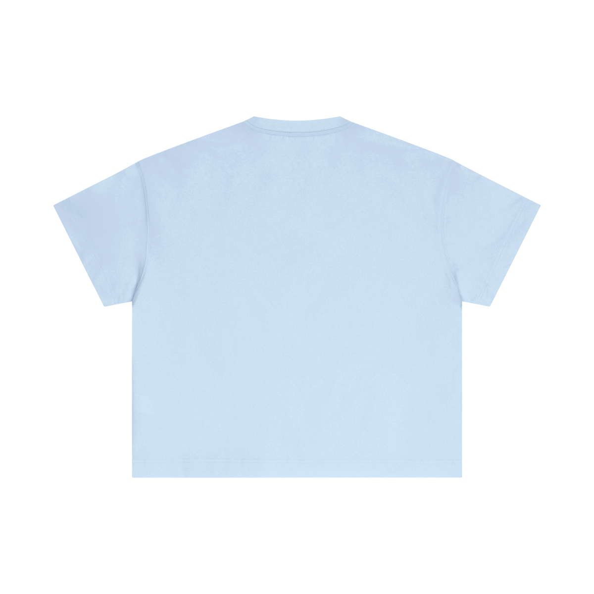 Light blue cropped T-shirt for active lifestyle, made to fit and built to last