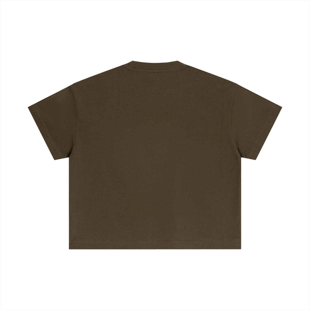 Olive green cropped t-shirt for active lifestyle, made to fit and built to last