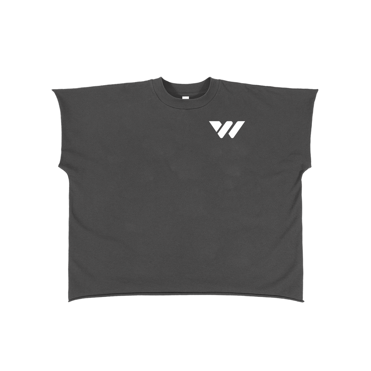 Raw Edge Boxy Non-Shrink T-Shirt
