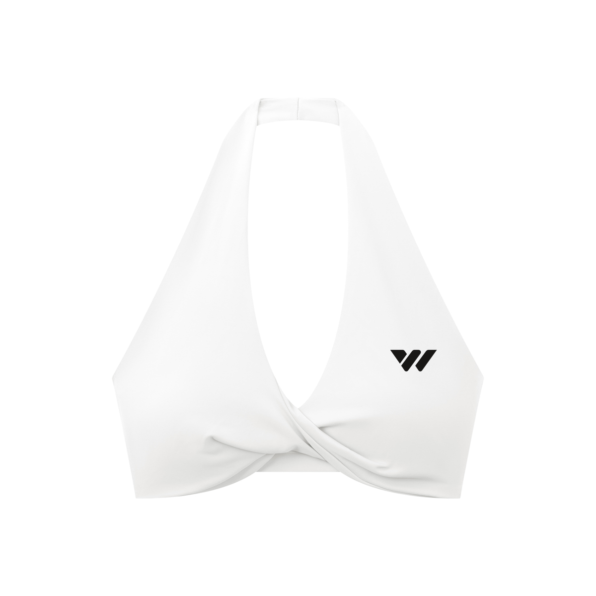 Women's Pleated Halter Sports Bra