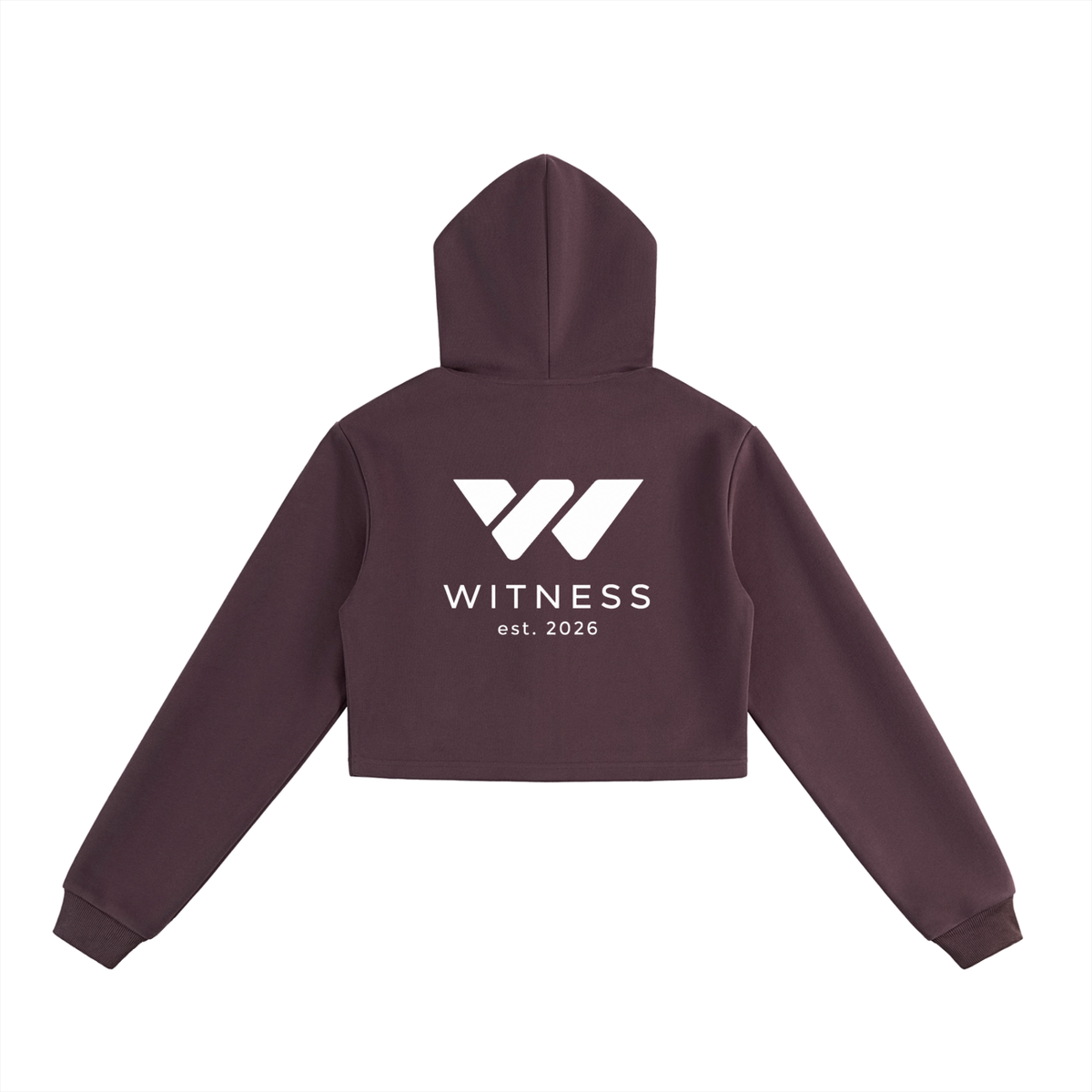 Essential Cropped Zip-Up Hoodie